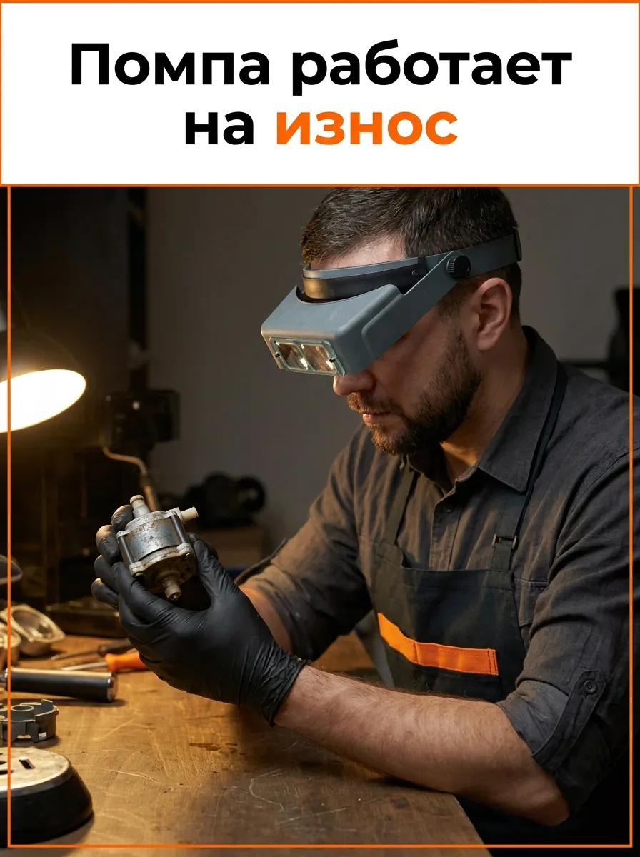 Помпа работает на износ
