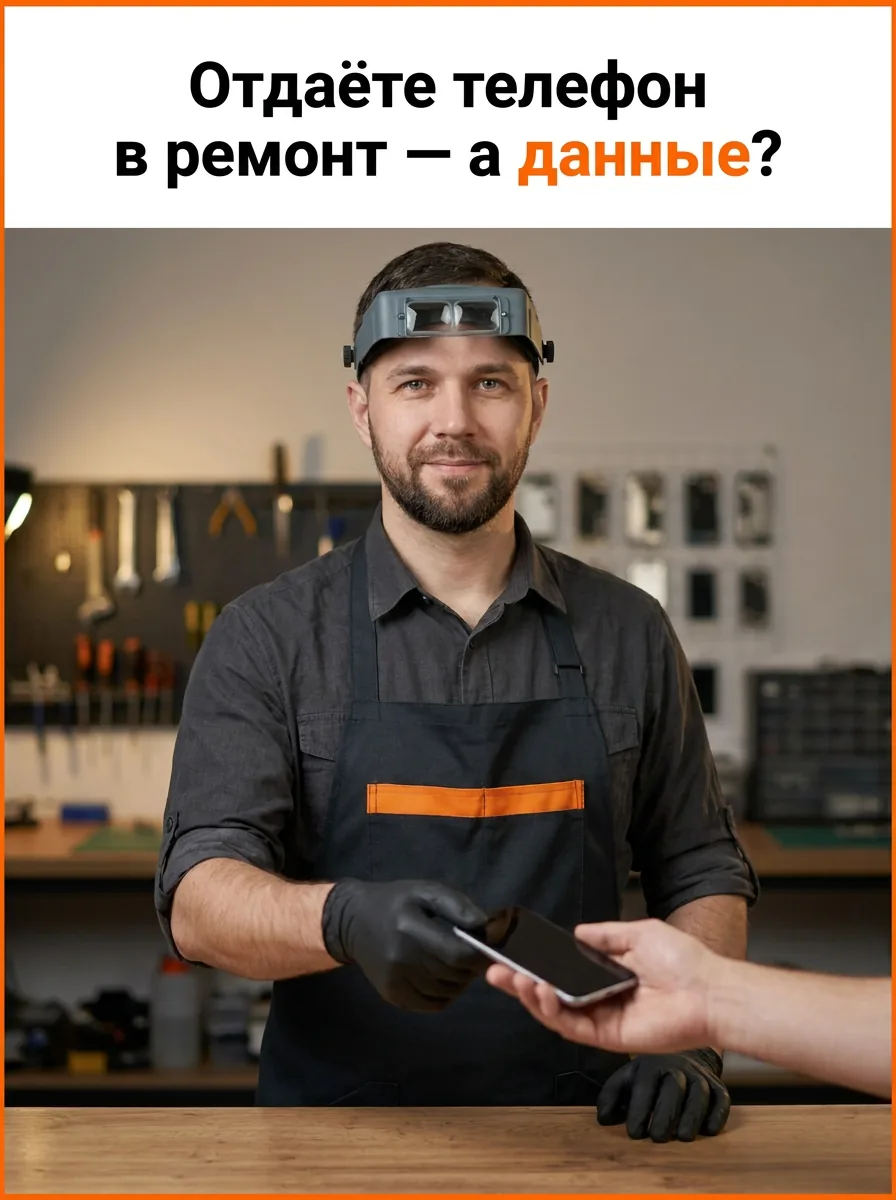 Отдаёте телефон в ремонт — а данные?