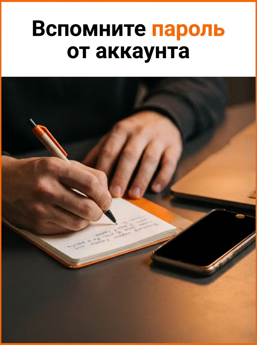 Вспомните пароль от аккаунта