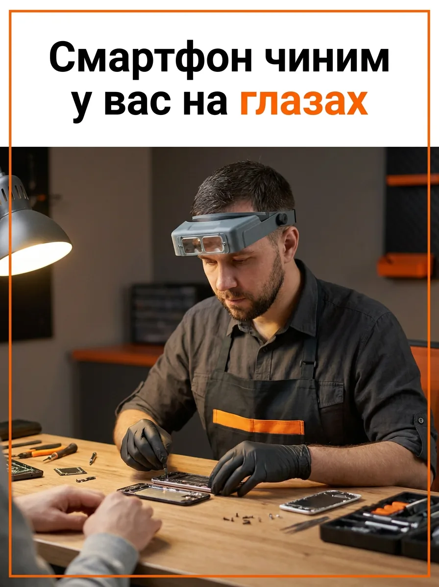 Смартфон чиним у вас на глазах