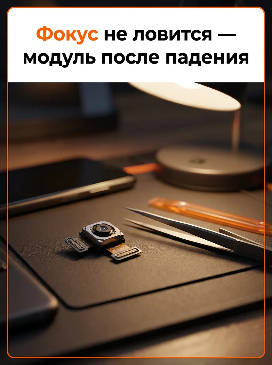 Фокус не ловится — модуль после падения