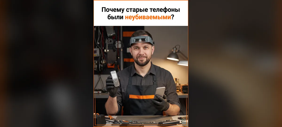 Почему старые телефоны были неубиваемыми
