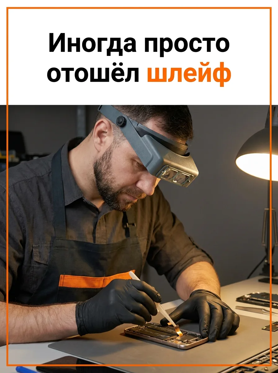 Иногда просто отошёл шлейф