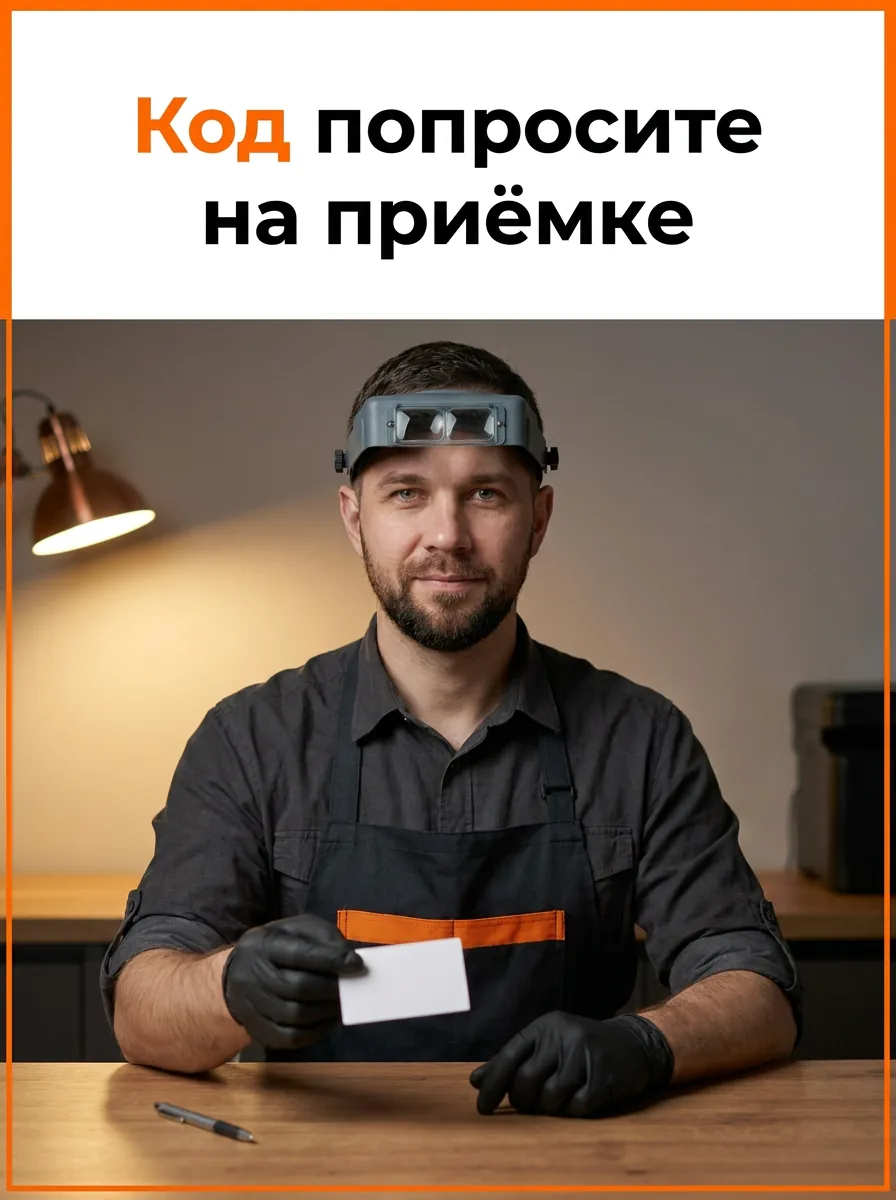 Код попросите на приёмке