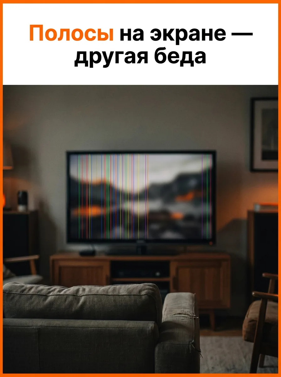 Полосы на экране — другая беда