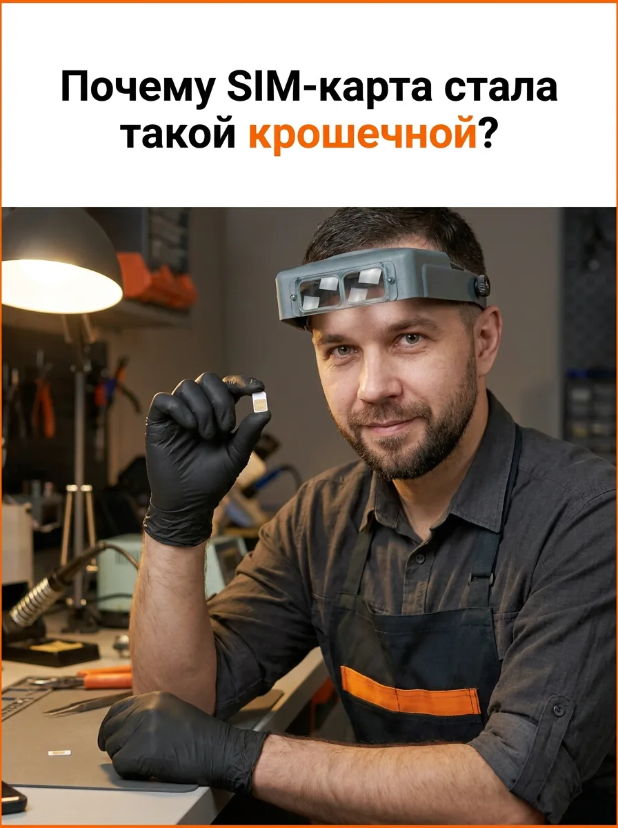 Почему SIM-карта стала такой крошечной?