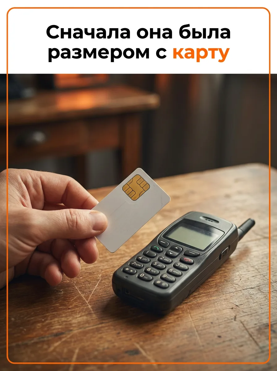 Сначала она была размером с карту