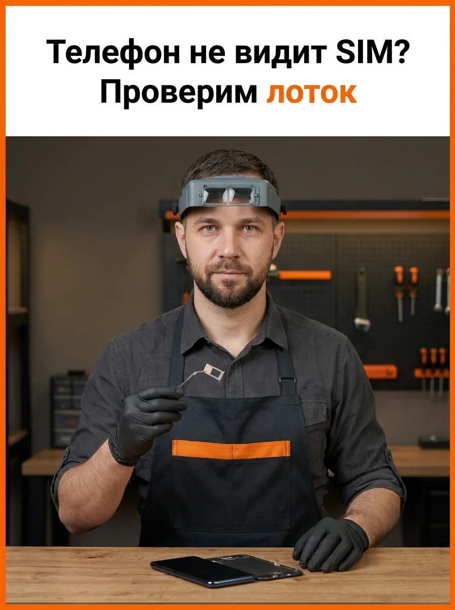 Телефон не видит SIM? Проверим лоток