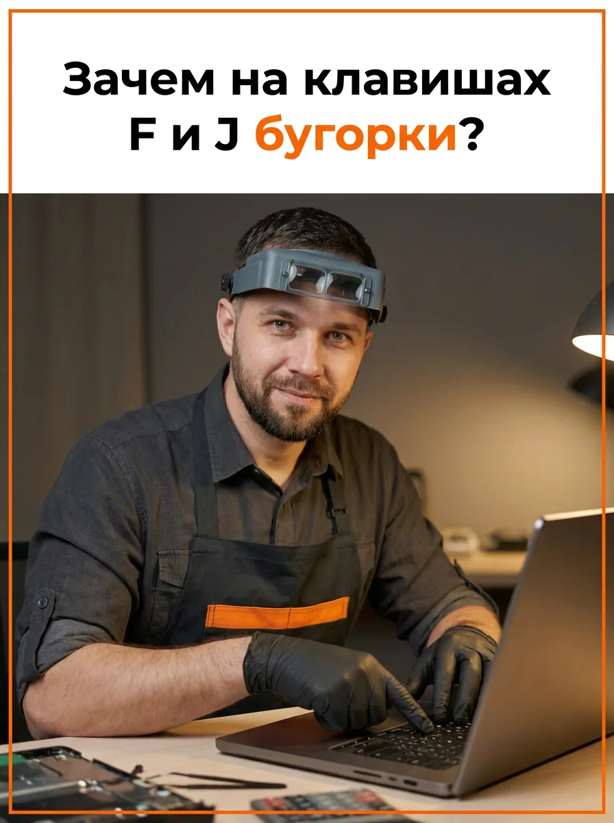 Зачем на клавишах F и J бугорки?